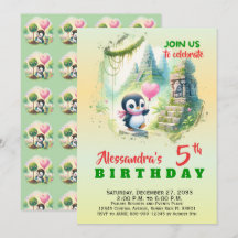 Animais de Festa Fofos Pinguim Menino Menina