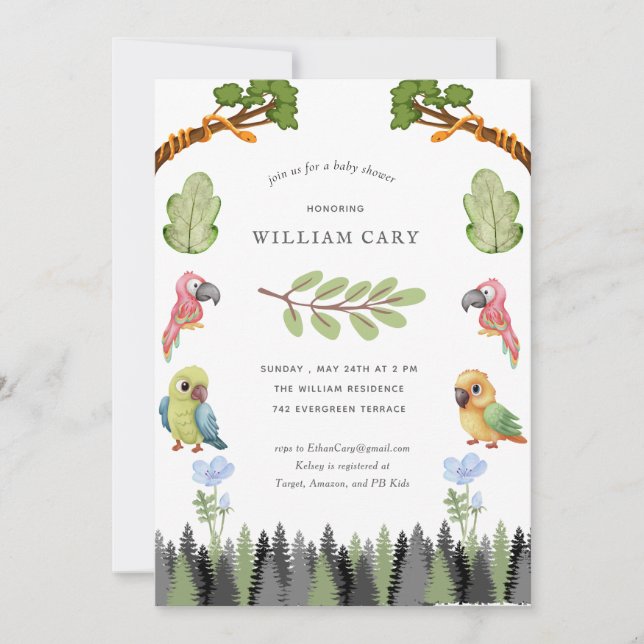 Convite Animais Florestais (Frente)