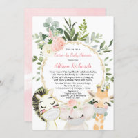 Animais fofinhos dourados, chá de fraldas por rapa