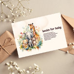 Convite Animais Safari Selvagens Um Chá de fraldas<br><div class="desc">Animais Safari Selvagens Um design Chá de fraldas! Se quiser alterar o estilo da fonte,  a cor ou o posicionamento do texto,  basta clicar no botão "Personalizar Mais". Se precisar de ajuda com o meu design,  por favor,  não hesite em contactar-me!</div>