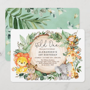 Convite Animais Selvagens Botânicos Selvagens Um primeiro