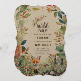 Convite Animais Selvagens Da Floresta De Um Bebê Russo