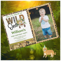 Animais Selvagens Safari Primeiro Menino de Aniver