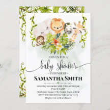 Animais Selvagens Selvagens Chá de fraldas Safari