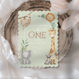 Convite Animais Selvagens Selvagens Selvagens de Uma Selva