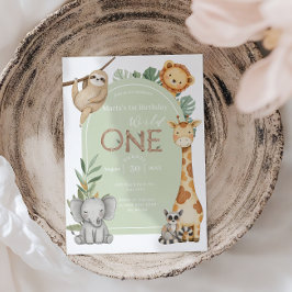 Convite Animais Selvagens Selvagens Selvagens de Uma Selva