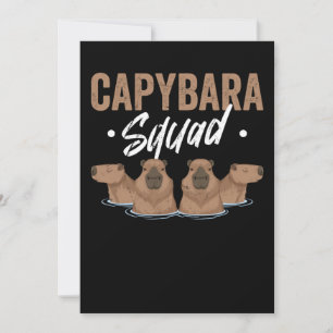 Convite Animal Squad Rodent Capybara