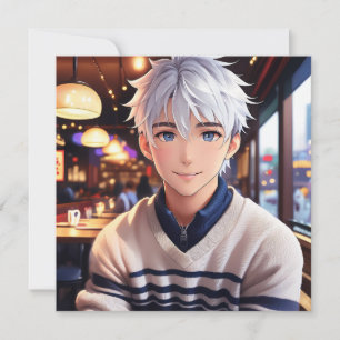 Convite Anime bonito para a Festa de aniversário dos amant