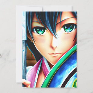 Convite Anime o estilo clássico japonês