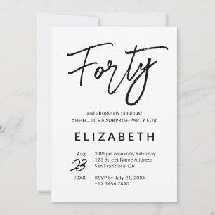 Convite Aniversário Absolutamente Fabuloso