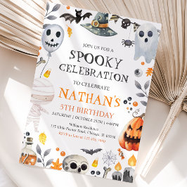 Convite Aniversário Assustador de Halloween
