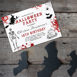 Convite Aniversário Assustador de Halloween