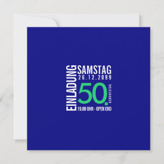Convite aniversário azul ou cores próprias ()