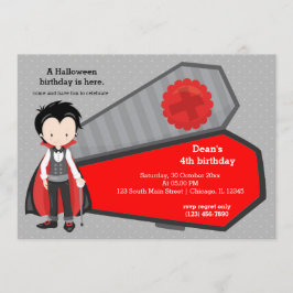 Convite Aniversário bonito de vampiros