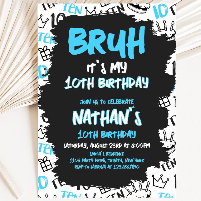 Convite Aniversário Bruh (Criador carregado)