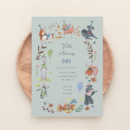 Convite Aniversário Cachorros-de-papoila-pãozinho bonitinh