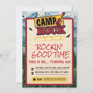 Convite Aniversário Camp Rock
