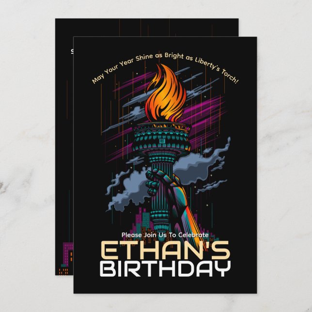 Convite Aniversário Claro da Liberdade (Frente/Verso)