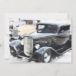 Convite Aniversário clássico dos carros