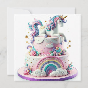CONVITE ANIVERSÁRIO COLORIDO DE CHUMBAS E UNICORNS