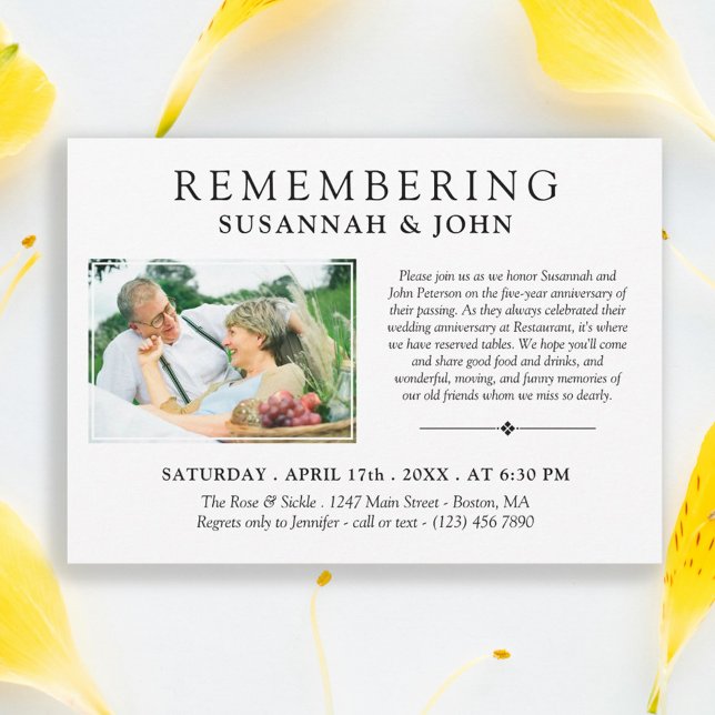 Convite Aniversário comum minimalista da morte (Criador carregado)