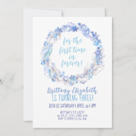 Convite Aniversário Congelado Convide Qualquer Tema Congel