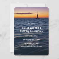 Aniversário Contemporâneo da vela Sunset
