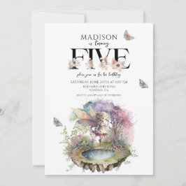 Convite Aniversário da 5 de Fada Mágica