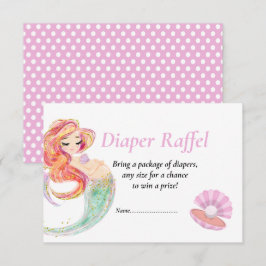 Convite Aniversário da Bebê Sereia Diape Raffel sob o Mar