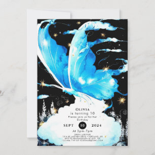 Convite Aniversário da Borboleta Encantada Infantil