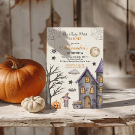 Convite Aniversário da Bruxa Bebê Doce e Spooky