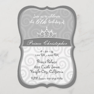 Convite Aniversário da Cinza Príncipe Herdeiro