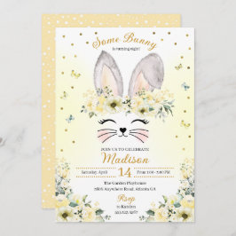 Convite Aniversário da Coroa Amarelo Primavera