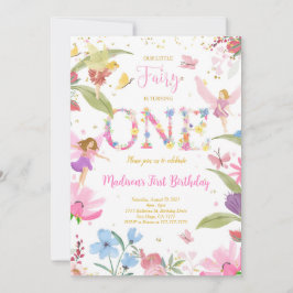 Convite Aniversário da Fada de Ouro de 1rua