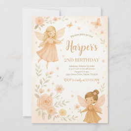 Convite Aniversário da Fada do Jardim Encantado