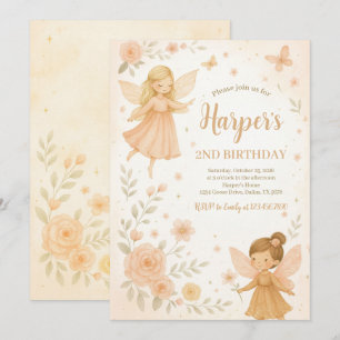 Convite Aniversário da Fada do Jardim Encantado