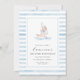 Convite Aniversário da Faixa Azul do Urso do Marinheiro