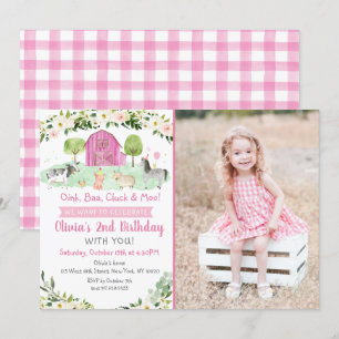 Convite Aniversário da Fazenda Rosa