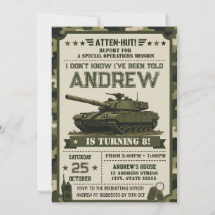 Convite Aniversário da Festa Militar Pessoal