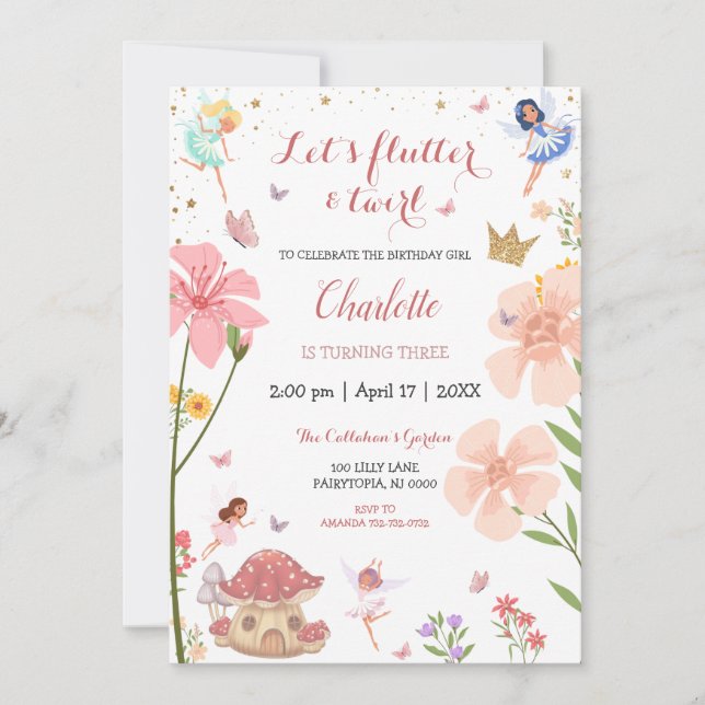 Convite Aniversário da Floresta Látea do Jardim Magnético  (Frente)