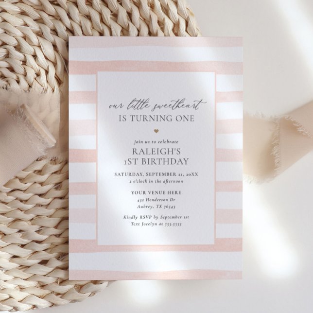 Convite Aniversário da Garota dos Namorados Swetheart (Criador carregado)