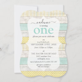 Convite Aniversário da Idade Personalizada do Algodão Russ