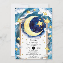 Aniversário da Lua Simples do Pastel