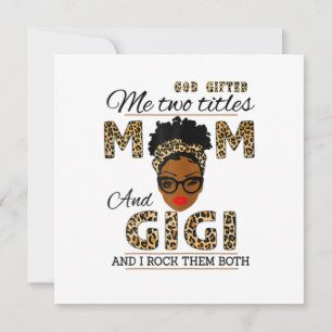 Convite Aniversário da Mãe Presenteado por Deus e da Gigi
