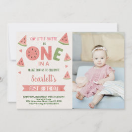 Convite Aniversário da Melancia Doce