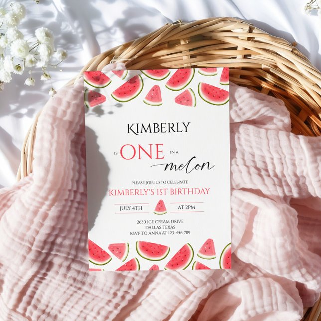 Convite Aniversário da Melancia, Um na Festa de aniversári (Criador carregado)