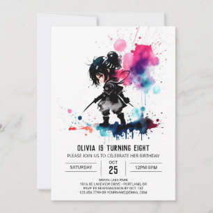 Convite Aniversário da Menina Digital Espiã Ninja