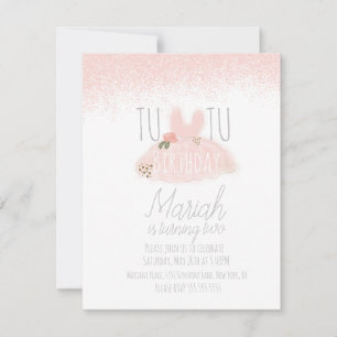 Convite Aniversário da Menina Tutu Mínima Transformando 