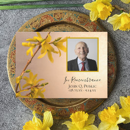 Convite Aniversário da Morte das Flores Amarelas da Forsyt