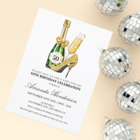 Aniversário da Mulher Dourada e Champanhe